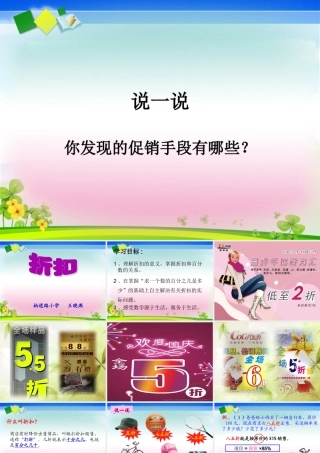 小学数学六年级《折扣》PPT