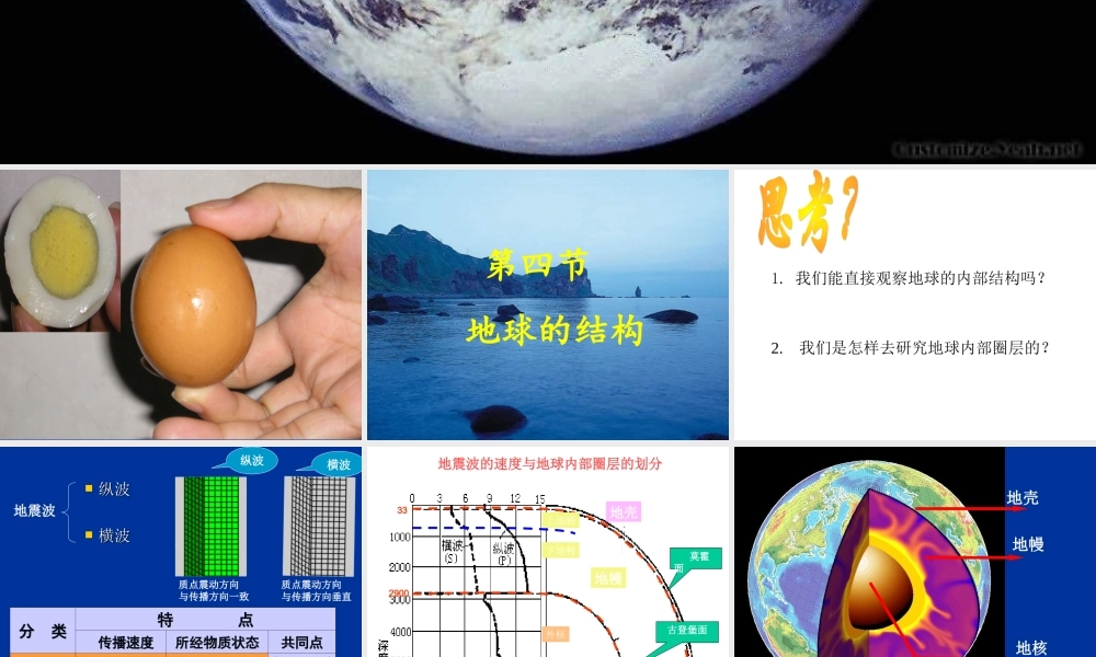 地球的结构课件