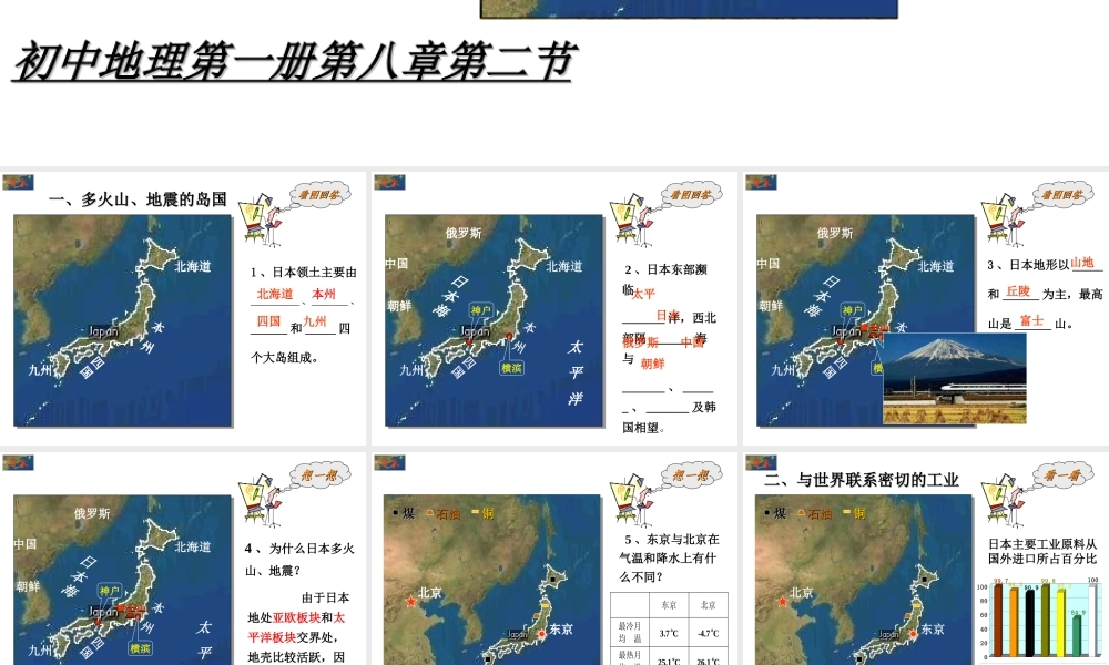 七年级地理日本