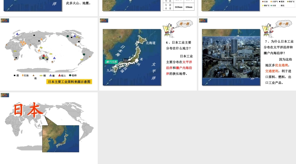 七年级地理日本