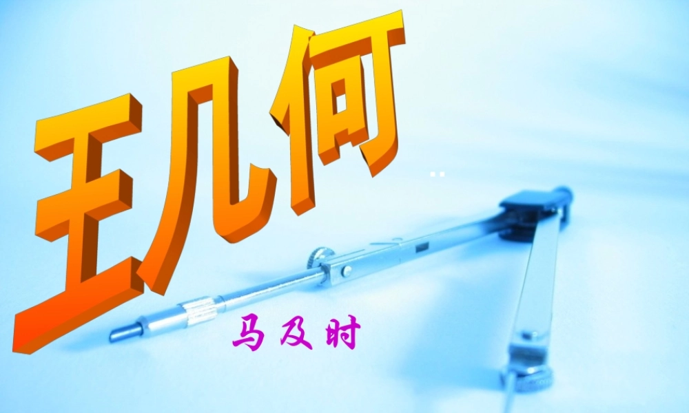 《王几何》课件