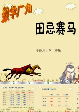 田忌赛马费敏