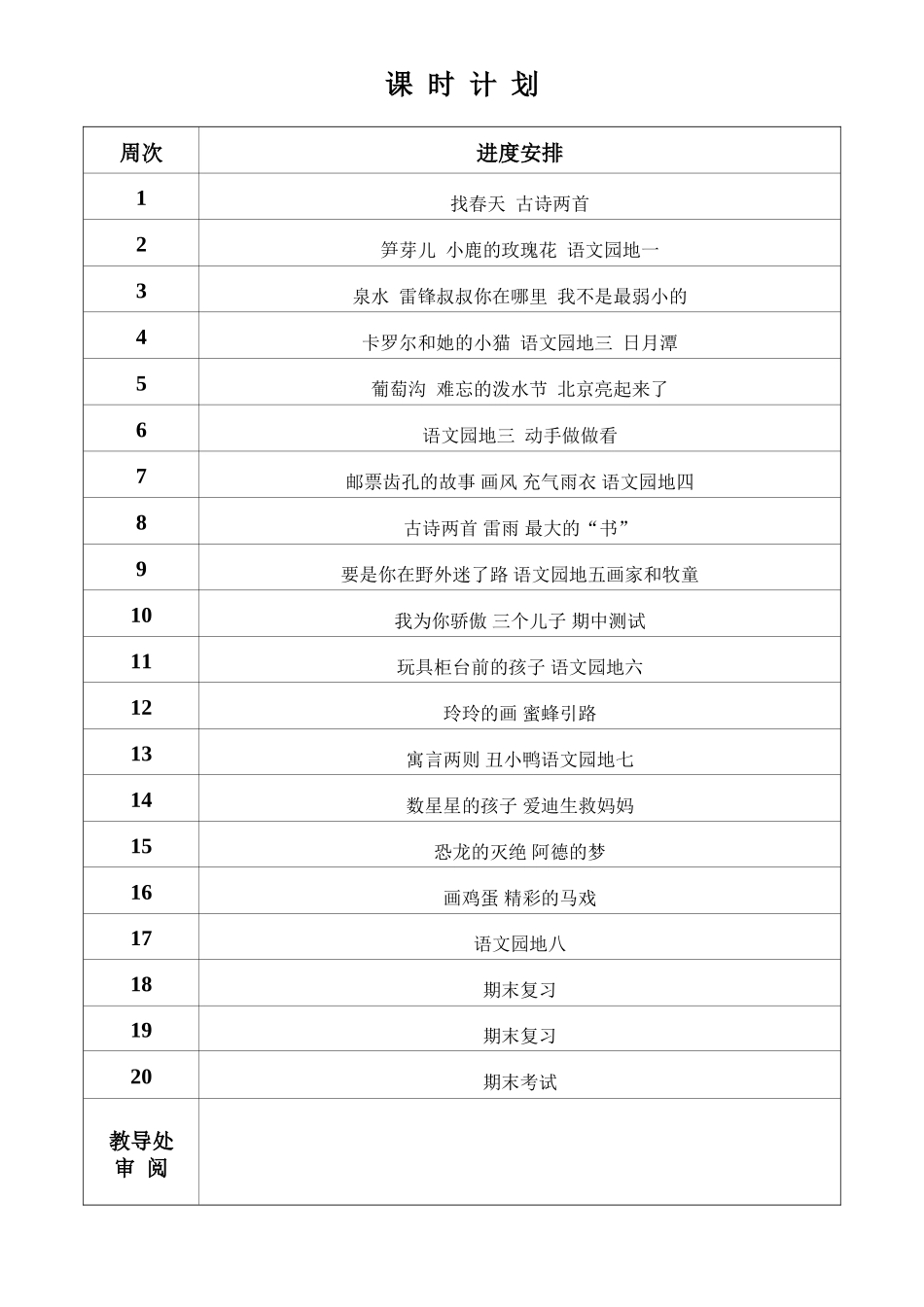 二年级语文教学工作计划（14-15-2）时小花_第2页