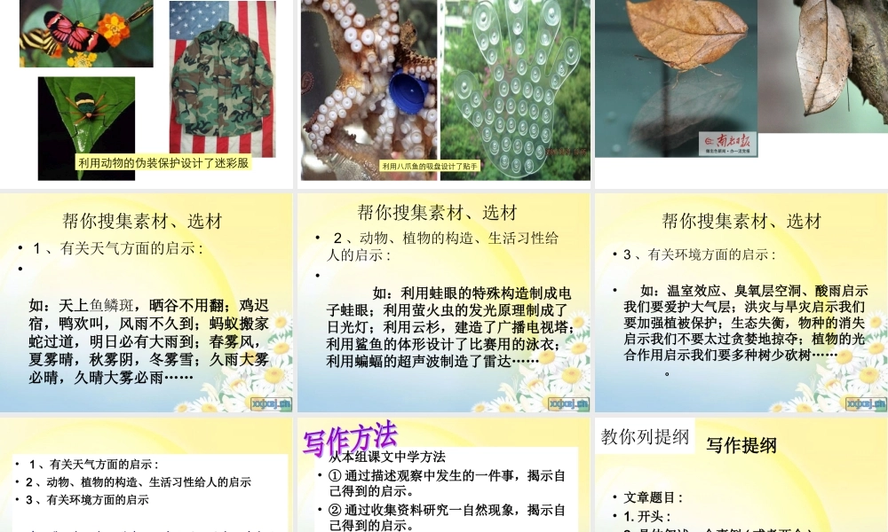 四年级下册语文园地三习作