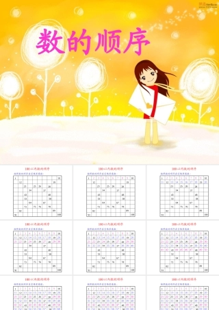 一年级数学下册一年级下册我们认识的数第一课时课件