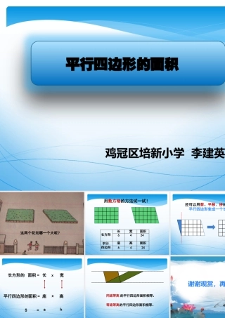 平行四边形的面积PPT