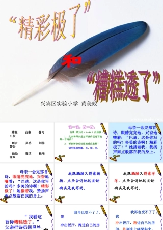 《精彩极了和糟糕透了》12教学课件