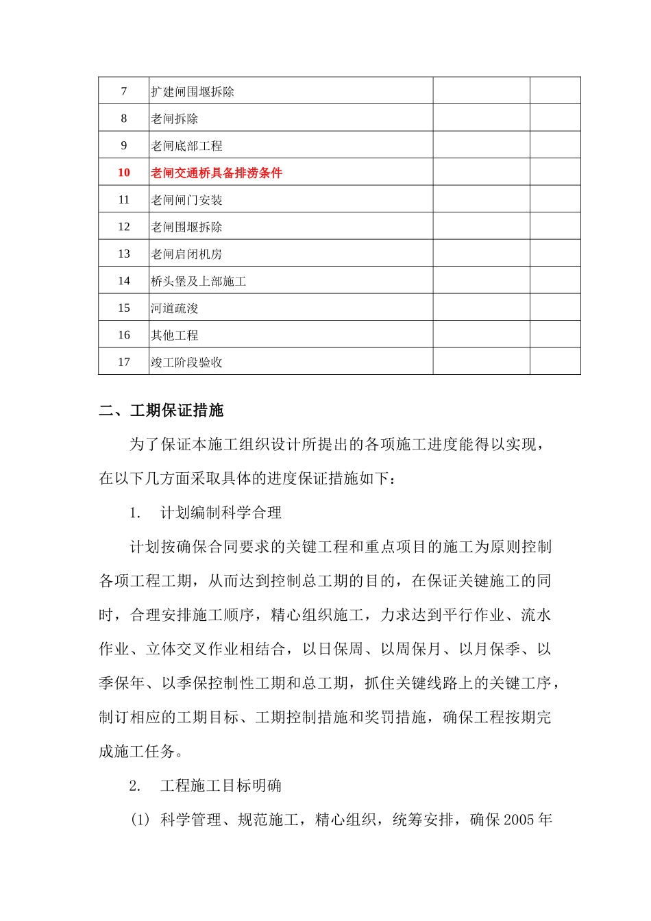 水闸工程施工组织设计(DOC99页)_第3页