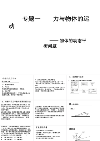 共点力作用下的动