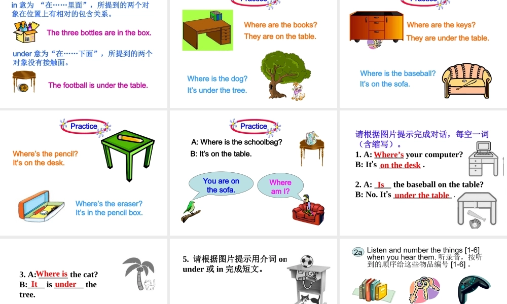 新人教版七年级上册（2012年秋使用）：Unit4Where'smyschoolbag课件