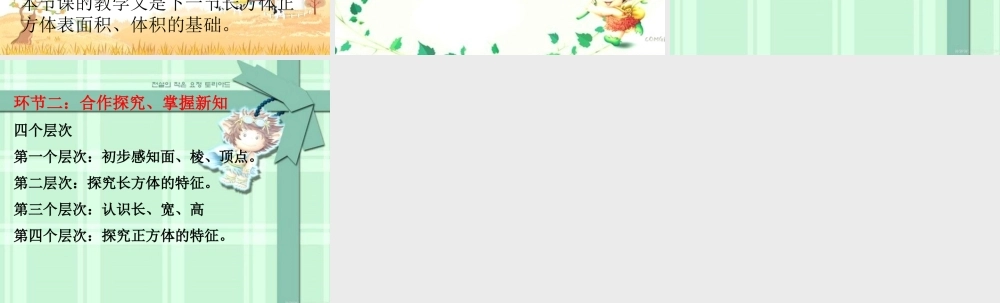 长方体和正方体的认识说课