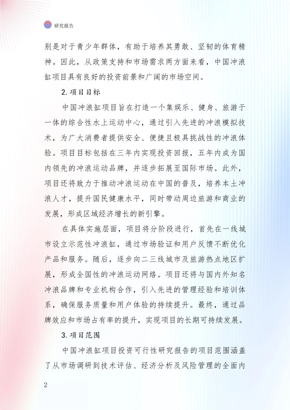 2024年-2025年冲浪缸项目总体发展情况及未来发展情况分析研究报告_第2页