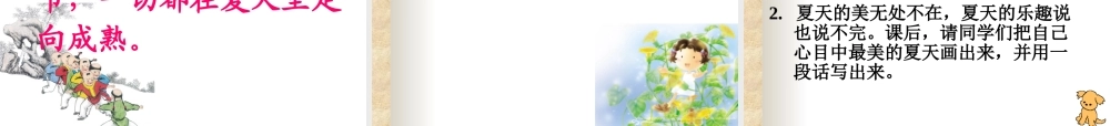 《迷人的夏天》PPT课件