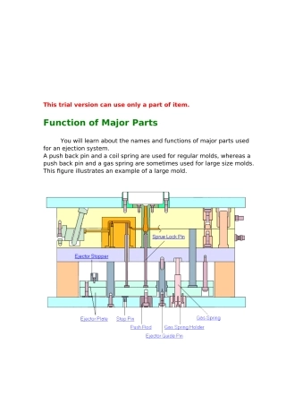 模具组成简介(英文版)