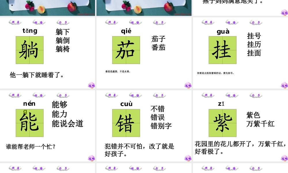 《燕子妈妈笑了》课件1