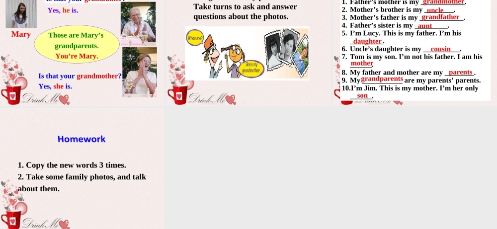 人教版英语七年级上册_unit2_This__is_my_sister_Section_A-2-PPt