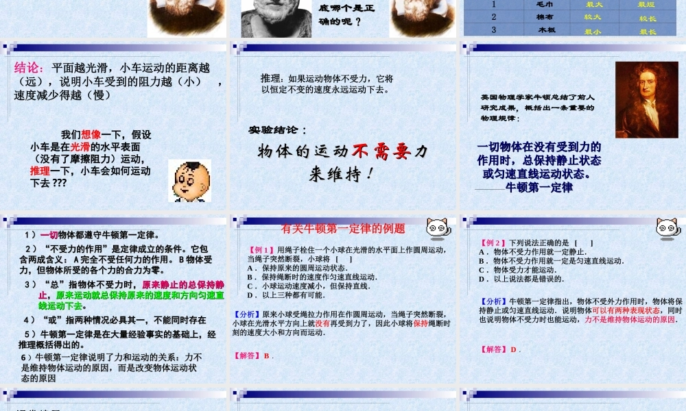 牛顿第一定律课件[1]