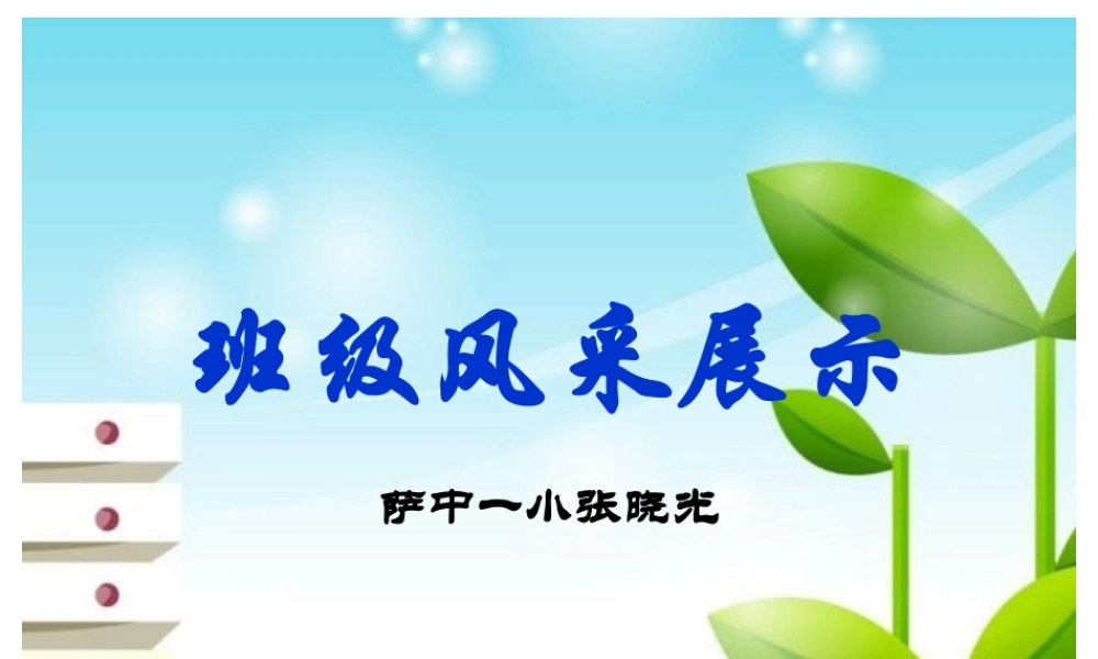 班级风采展示