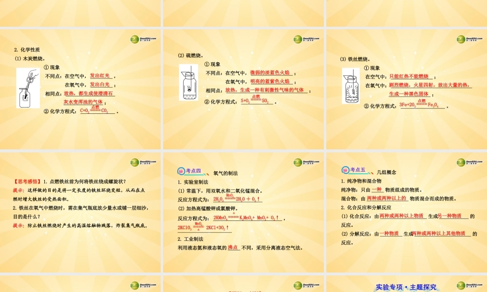 2014届中考化学一轮复习_第二单元(考点梳理+核心要点+经典真题+综合检测)课件_新人教版