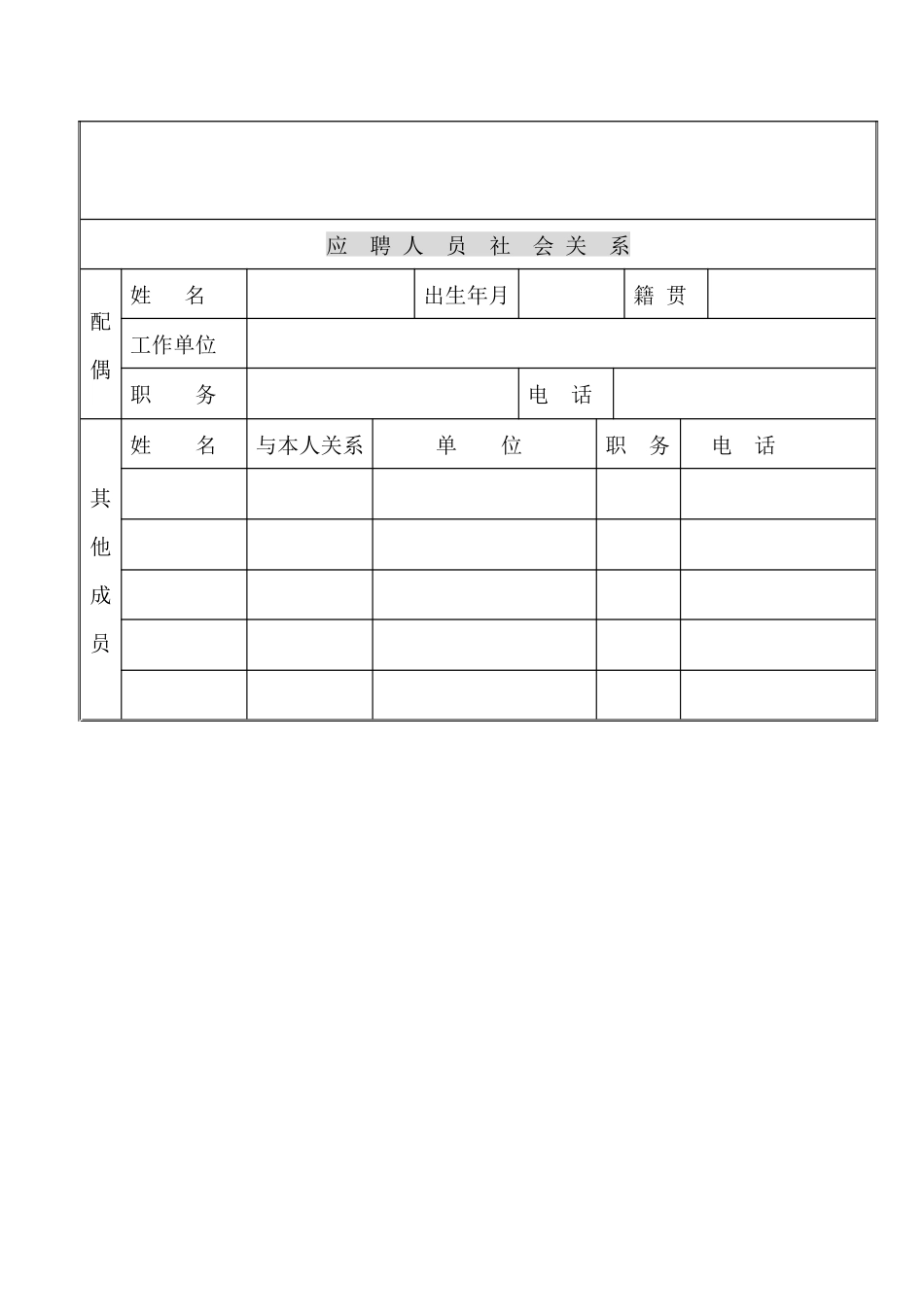 中国神华煤制油公司煤制油厂应聘人员登记表_第3页