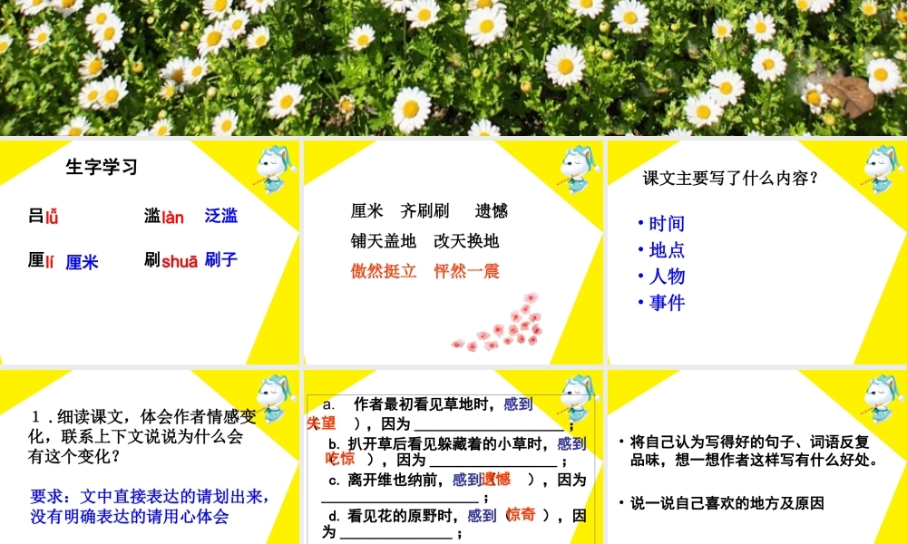 《花的勇气》教学课件