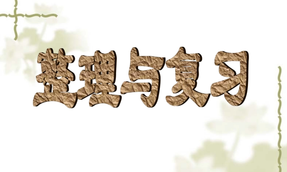 整理与复习课件