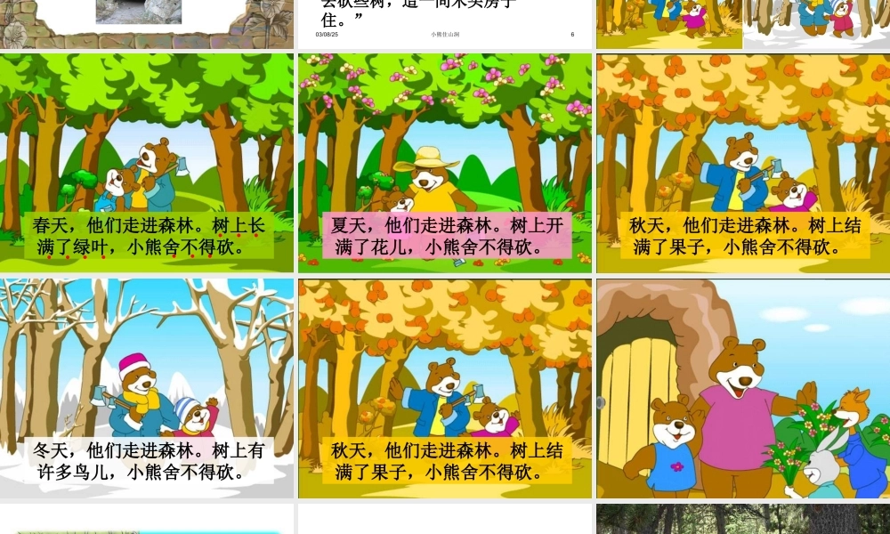 《小熊住山洞》课件2 (2)