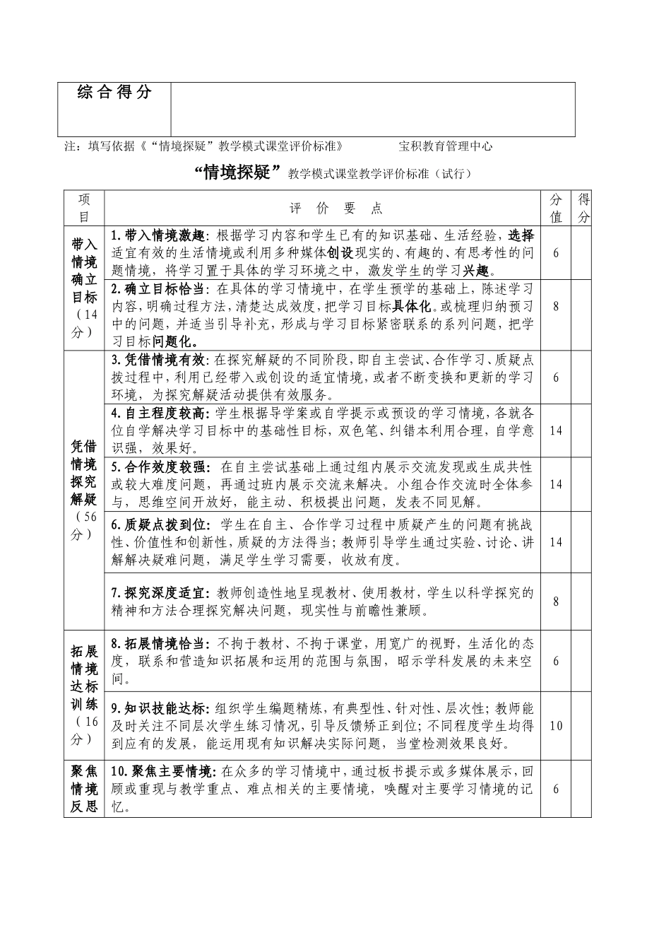 情境探疑及“主讲+主评”评价表_第3页