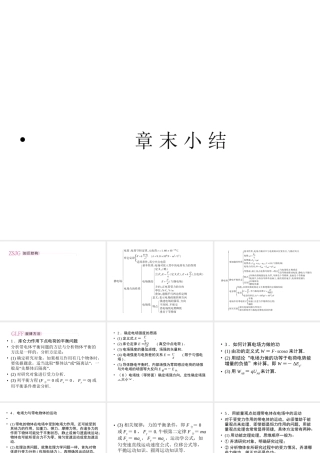 高中物理_第1章章末小结_新人教版选修3-1