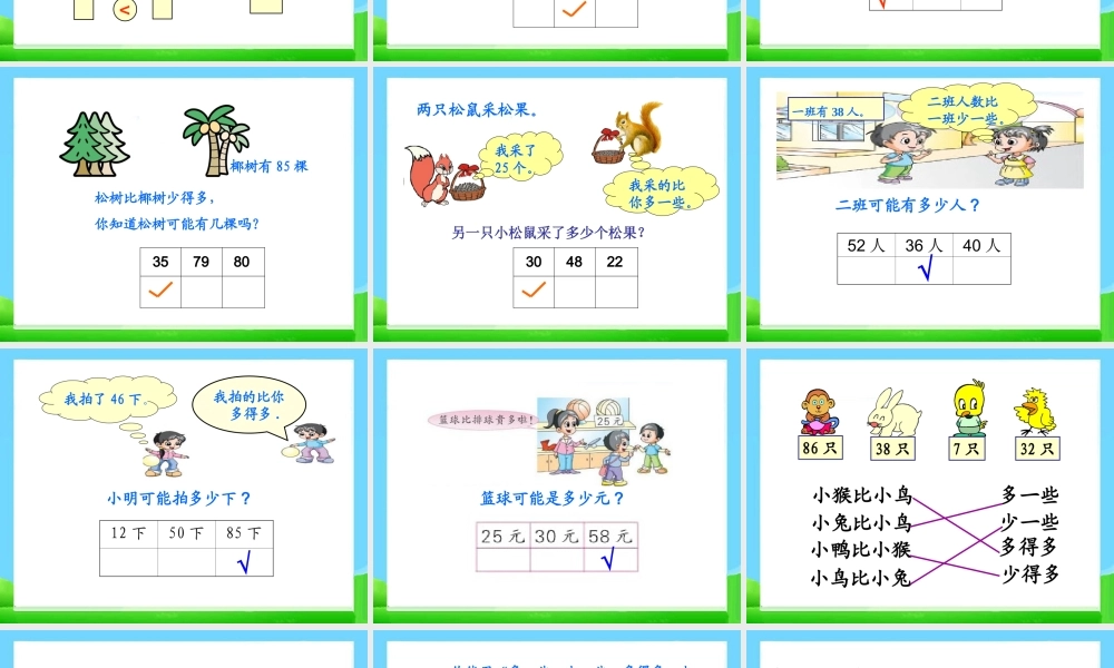 《多一些、少一些、多得多、少得多》参考课件