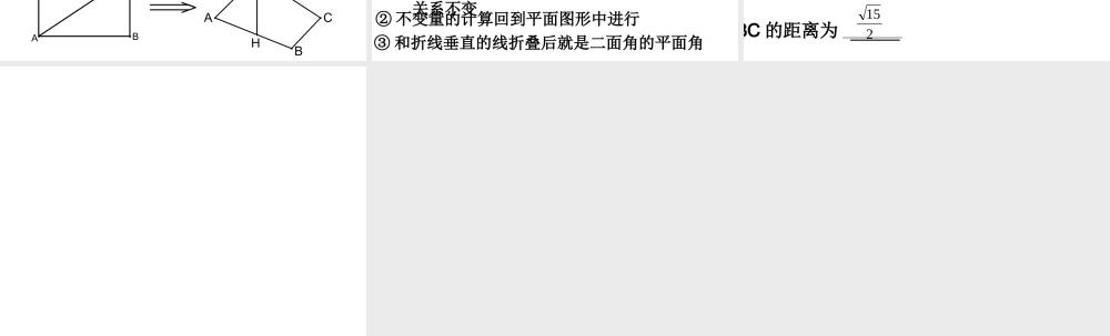 高中数学图形折叠问题课件