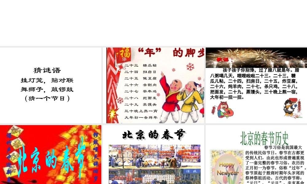 北京的春节(课件)