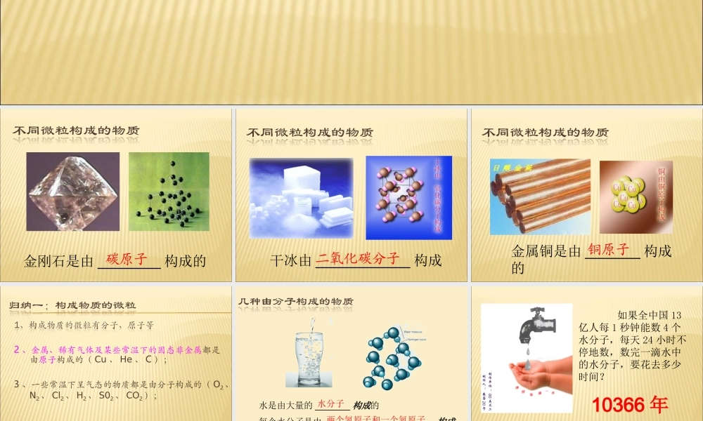 构成物质的微粒 (2)