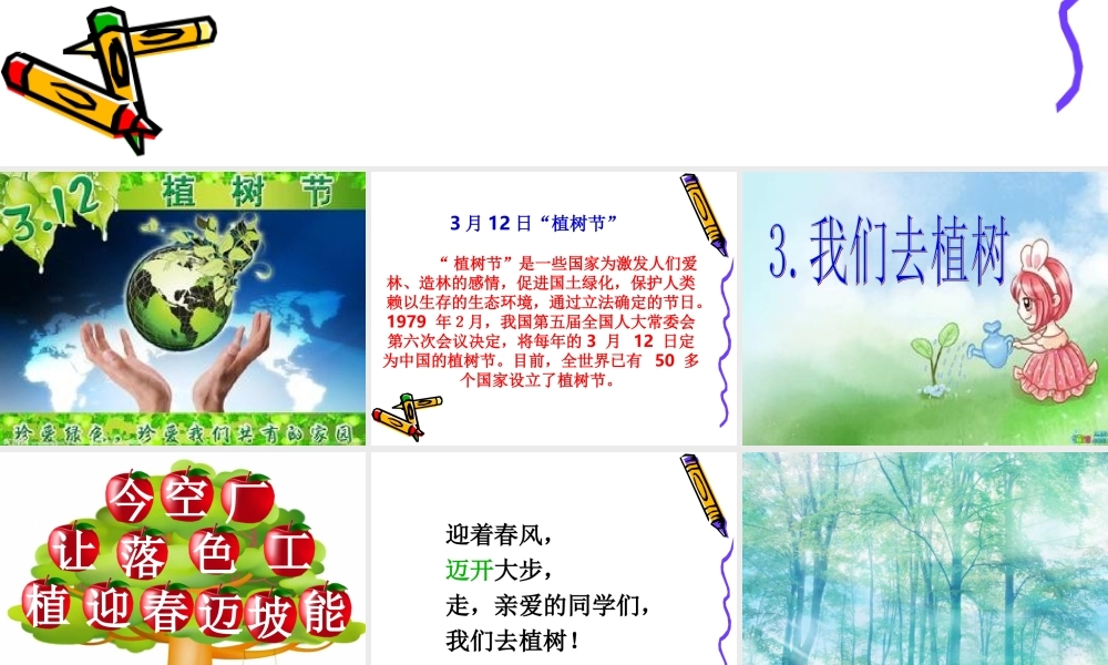 我们去植树课件