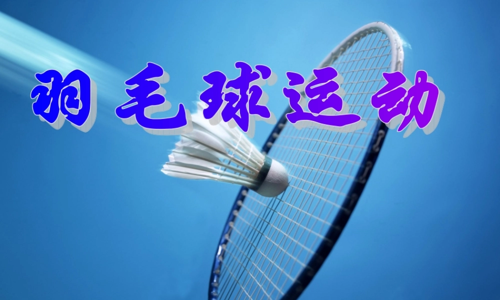 羽毛球PPT