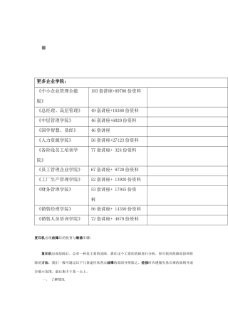 包装印刷复印机出现故障后的检查与维修方法