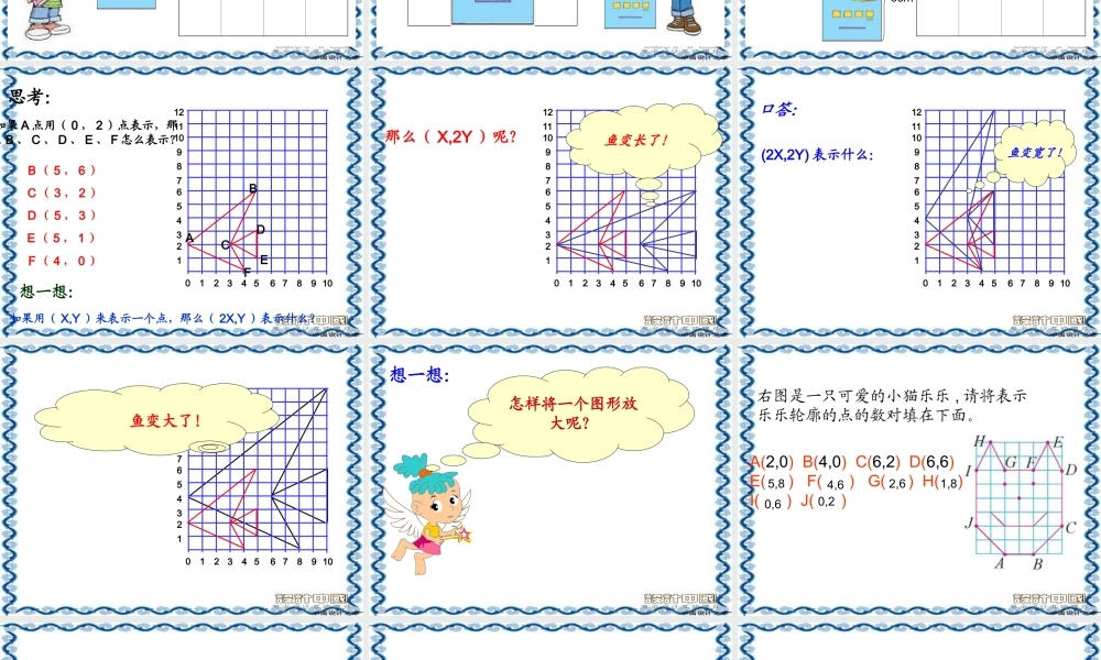(北师大版)六年级数学下册课件_图形的放缩(1)