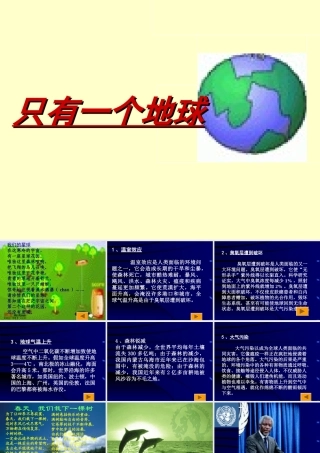 只有一个地球9