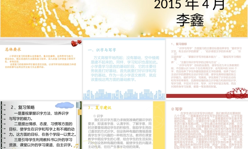 六年级语文毕业复习建议 (2)