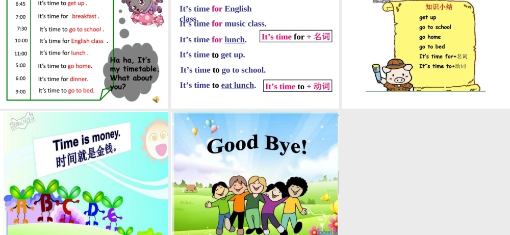 四年级下册PPTunit2whattimeisit？