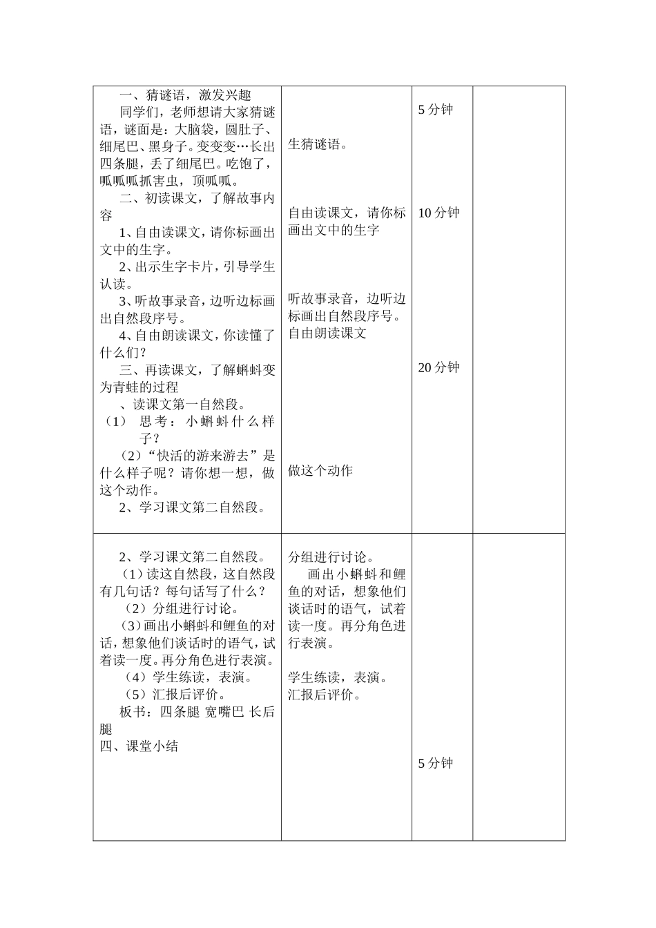 小蝌蚪找妈妈第一课时_第2页