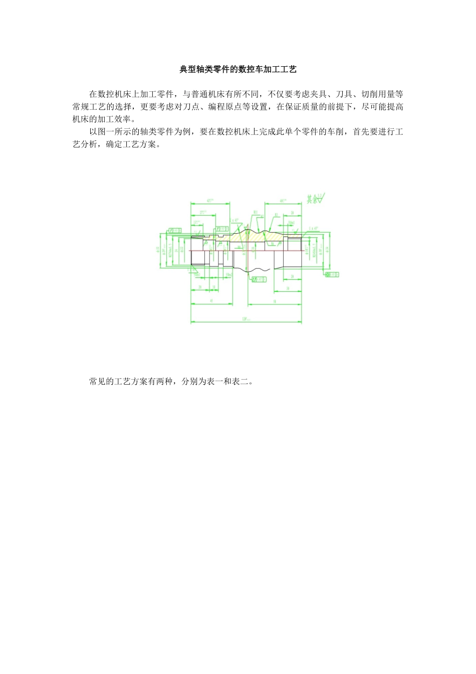 典型轴类零件的数控车加工工艺_第1页