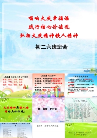 初二六班班会PPT
