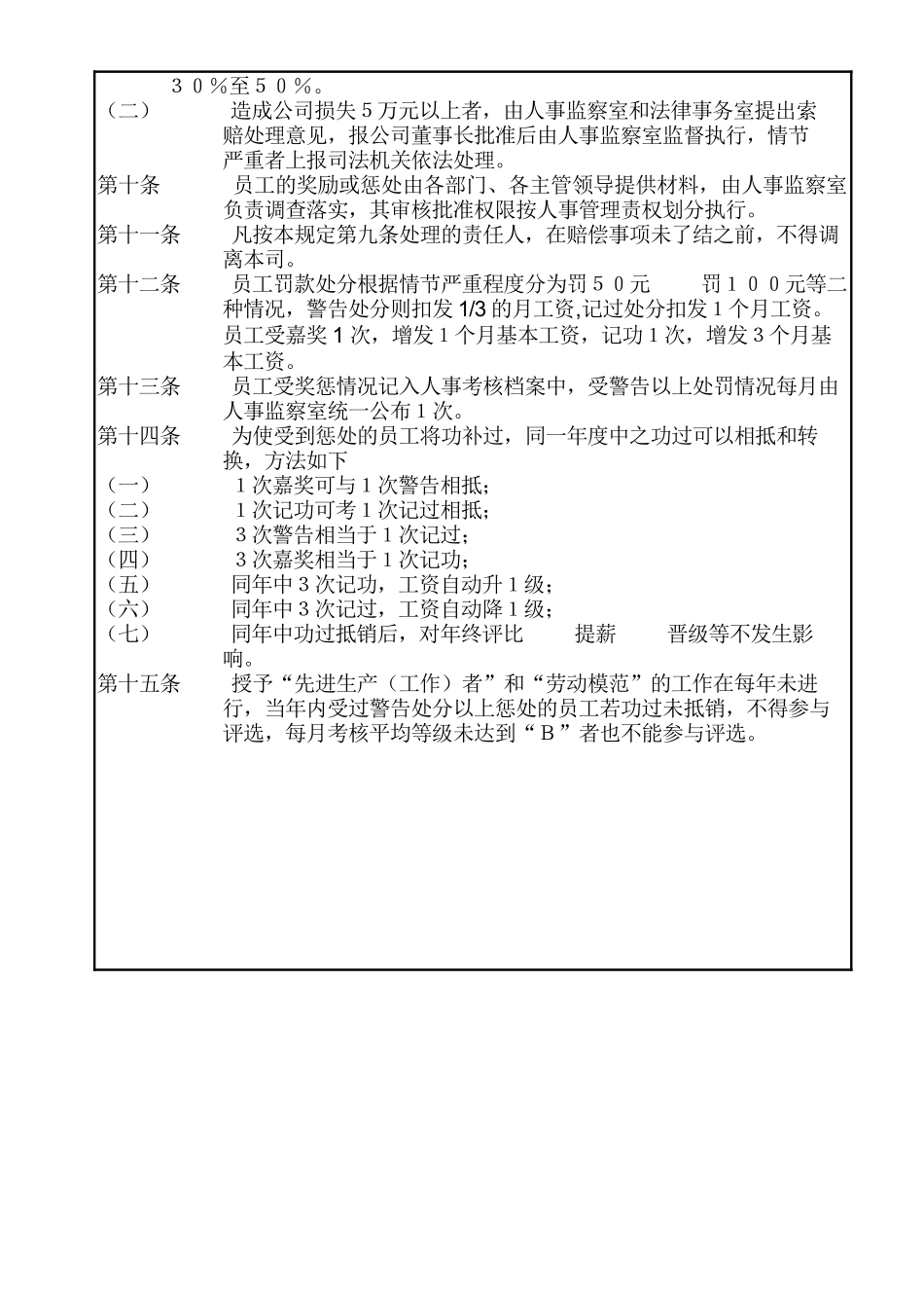 【企业管理】20奖惩规定ａ_第3页