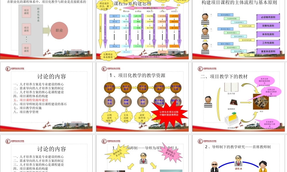 集群式项目课程的设计与实施