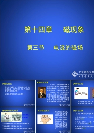 电流的磁场课件