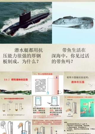 研究液体的压强沪科版