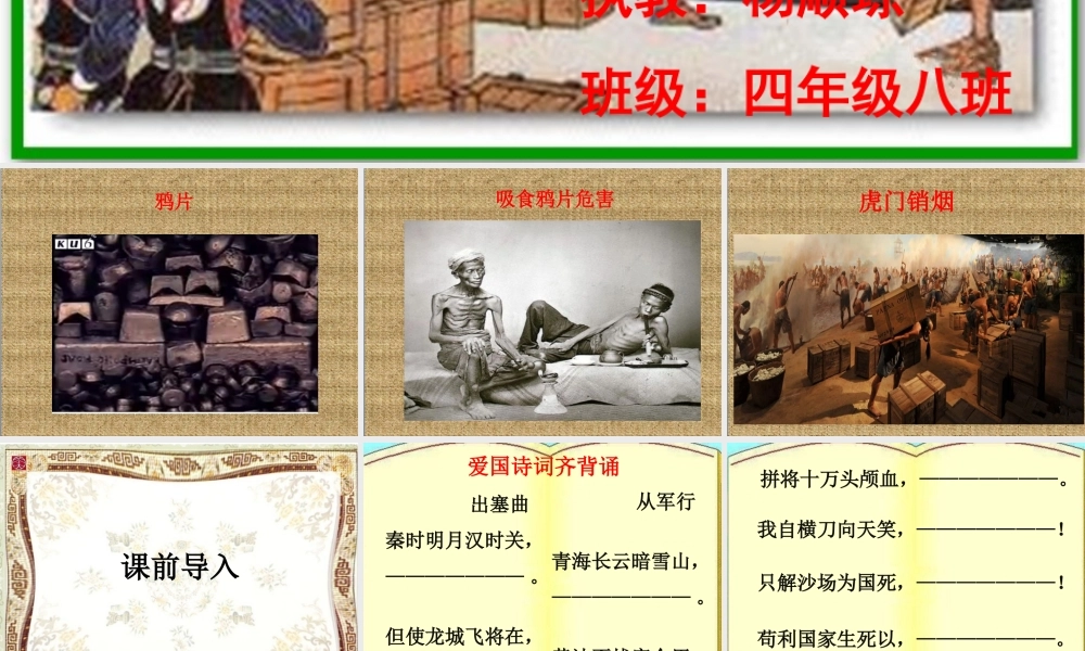 《虎门销烟》杨顺琼