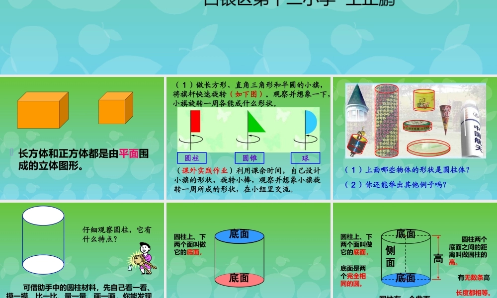 圆柱与圆锥的认识