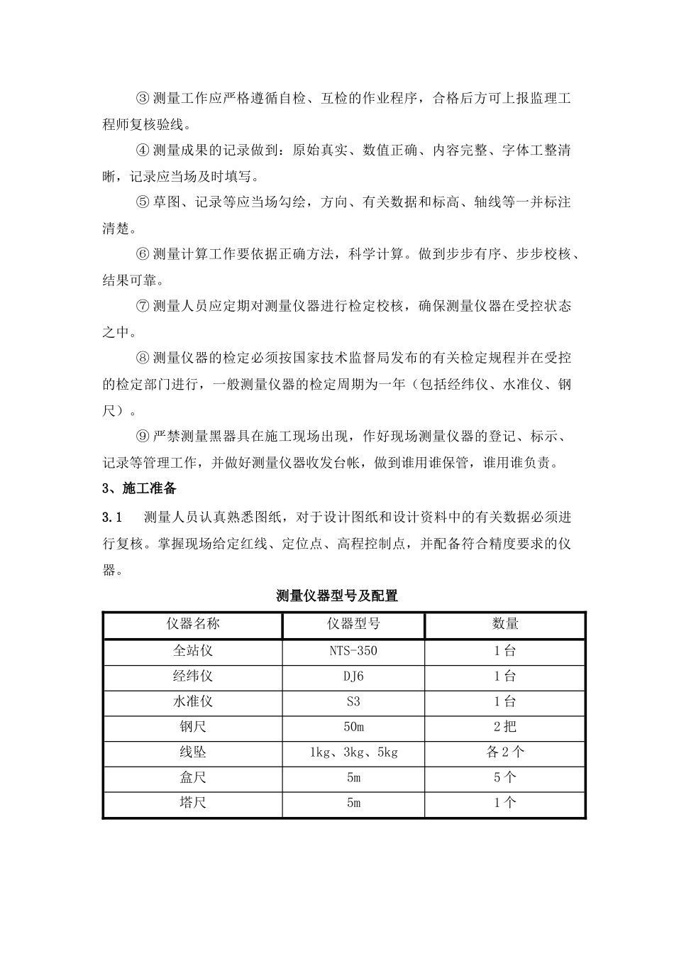 某高层住宅楼工程测量工程方案_第3页